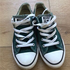 Converse All Star Chuck Taylor Forest Green Canvas Shoes 1